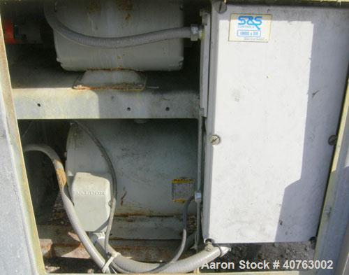 Used Butcher Boy Agitated Meat Grinder, Model 500/56, 304 stainless steel. Approximate 500 pound mixing capacity. Top feed hopper 24" wide x 36" long x 39" deep with mixer paddle assembly, driven by ...