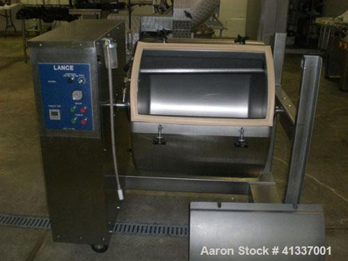 Used Lance LT30 vacuum massage tumbler, 500 lbs. Manufactured 2007. Less than 10 hours.