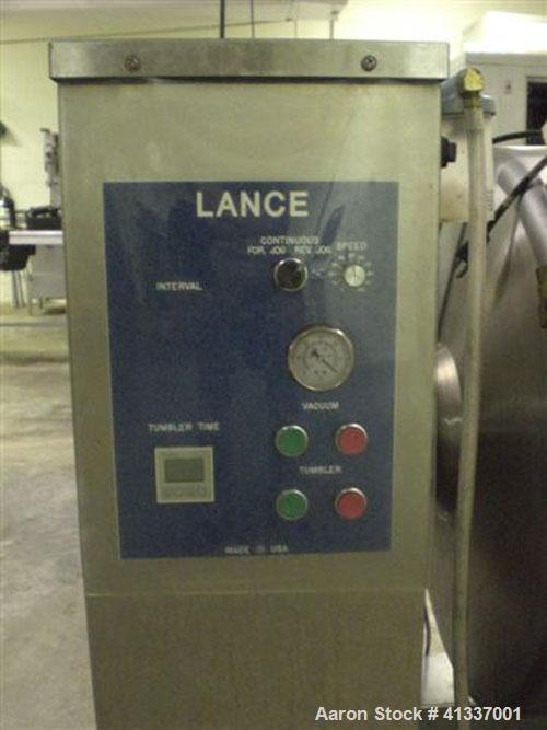 Used Lance LT30 vacuum massage tumbler, 500 lbs. Manufactured 2007. Less than 10 hours.