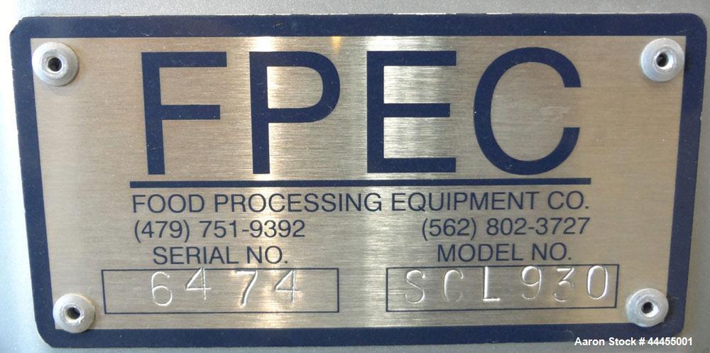 Used Stainless Steel FPEC Food Processing Equipment Company Vacuum Stuffer, Mod