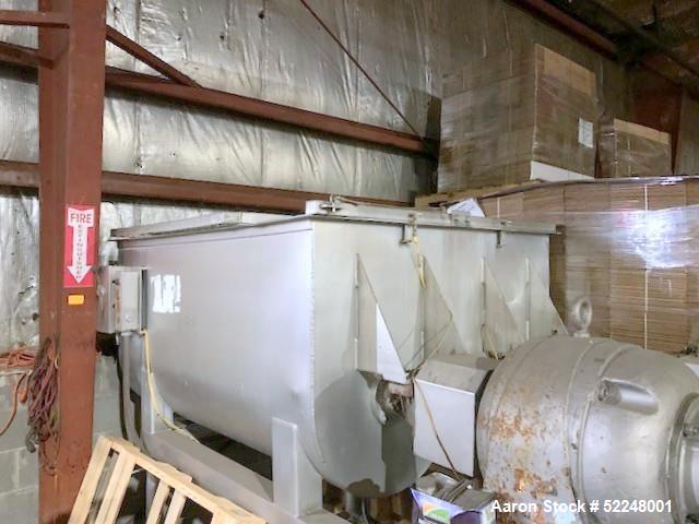 Used Griffith G-37.5/2 Ribbon Blender – 1500 lb Stainless Dual Shaft, Hydraulic Discharge, Load Cells