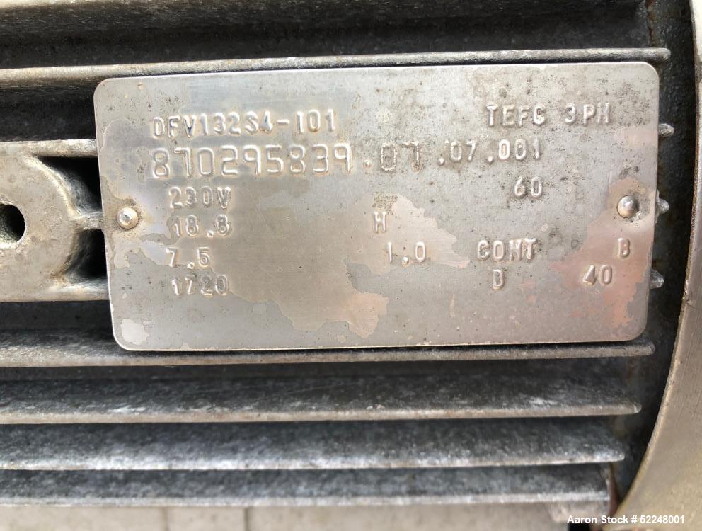 Used Griffith G-37.5/2 Ribbon Blender – 1500 lb Stainless Dual Shaft, Hydraulic Discharge, Load Cells
