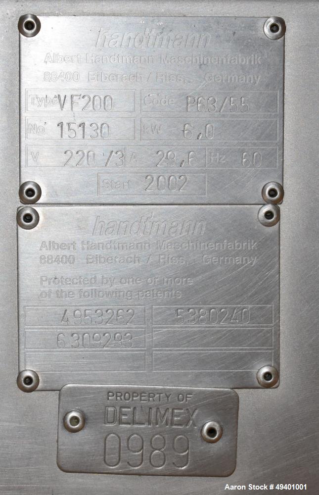 Used Handtmann VF200 Vacuum Stuffer