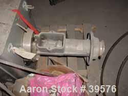 Used Hobart Stuffer, Model 4146. Galvanized Construction. Stainless steel sanitary product screw, 3" diameter screw x 18-1/2" long. Temp range 50 deg C. Start/stop switch. 4" wide x 6-1/4" long produ...