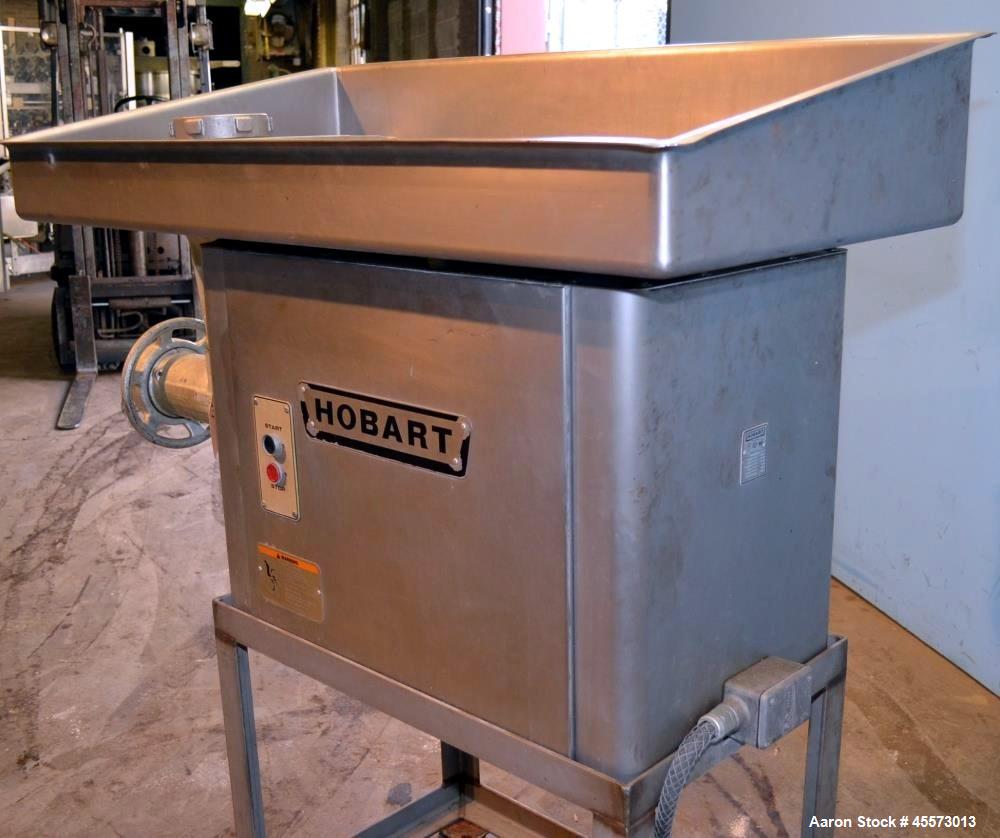 Used Hobart Stainless Steel Meat Grinder, Model 4146