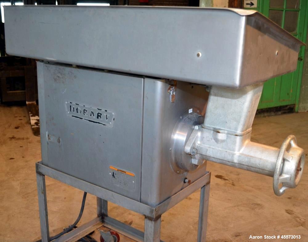 Used Hobart Stainless Steel Meat Grinder, Model 4146