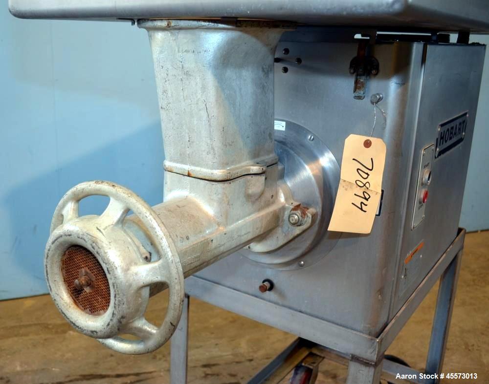 Used Hobart Stainless Steel Meat Grinder, Model 4146