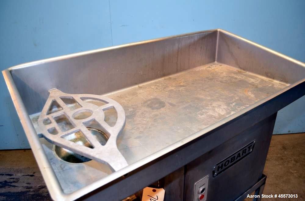 Used Hobart Stainless Steel Meat Grinder, Model 4146