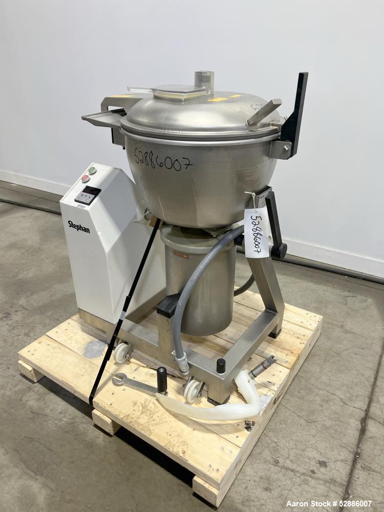 Used- Hobart Stephan Universal Cutter Mixer, Model VCM44, 304 Stainless Steel. 45 Liter bowl capacity. Approximately 19-1/2"...