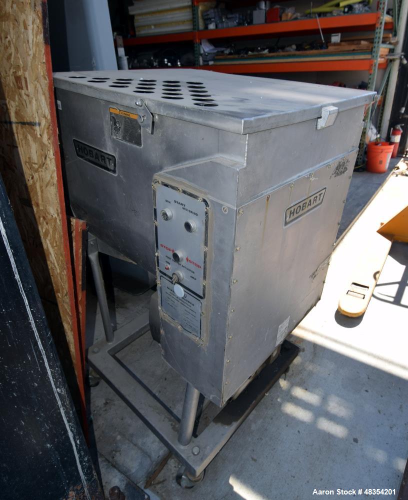Used Hobart meat grinder.