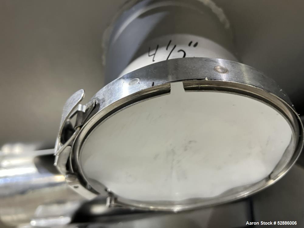 Used Hollymatic Mixer Grinder, Model 180A , 304 Stainless Steel construction. 225lbs Capacity hopper, #52 grinder head. Approximate 23-3/4" wide x 20" long x 26" deep trough, with top hinged cover. A...