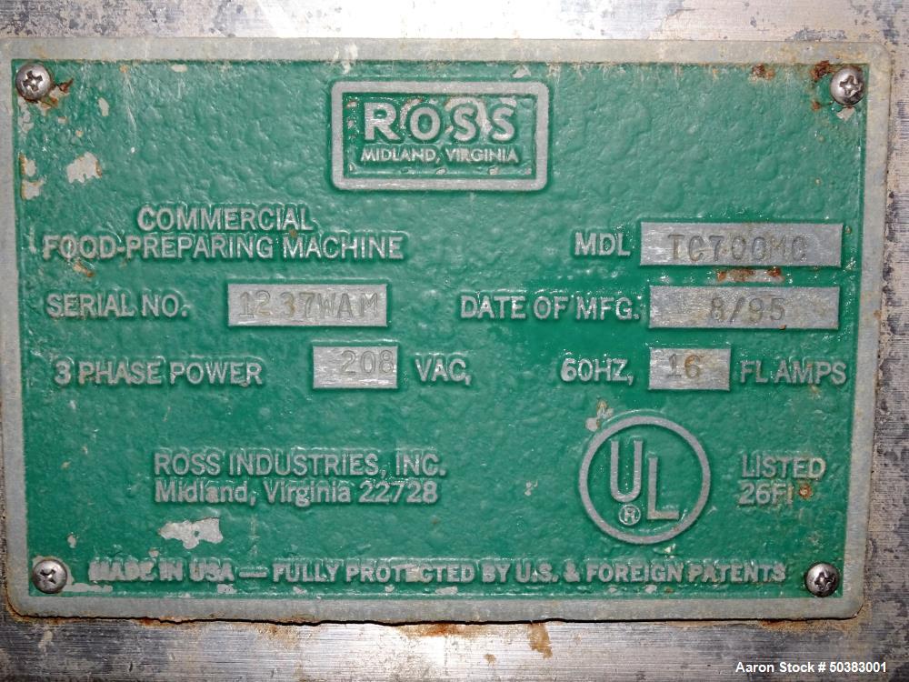 Used- Ross Industries Meat Tenderizer, Model TC700MC