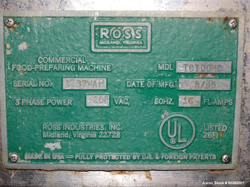 Used Ross Industries Meat Tenderizer, Model TC700MC