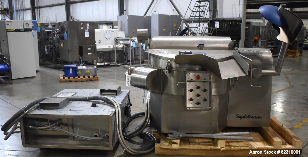 Unused- Seydelmann K 124 Vacuum-Cooking-Cutter, Model K 124 H AC8 VAK, 120 Liter capacity. Vacuum and cook capacity. All stainless steel construction. Multi speed Bowl and knives. Full set of knives,...