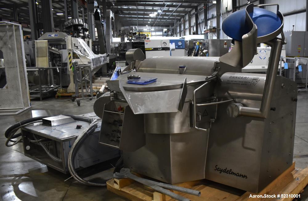Unused- Seydelmann K 124 Vacuum-Cooking-Cutter, Model K 124 H AC8 VAK, 120 Liter capacity. Vacuum and cook capacity. All stainless steel construction. Multi speed Bowl and knives. Full set of knives,...