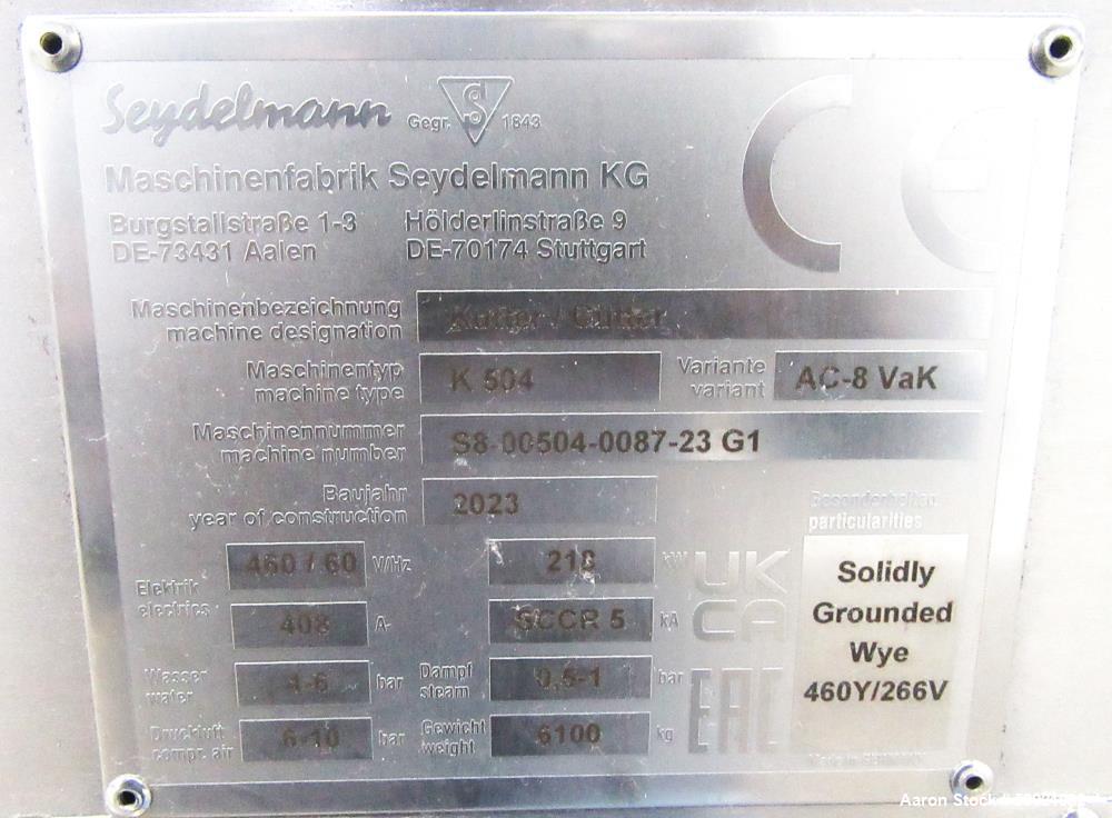 2023 SEYDELMANN 500L Vacuum-Cooking Cutter – High-Power Bowl Cutter Unused