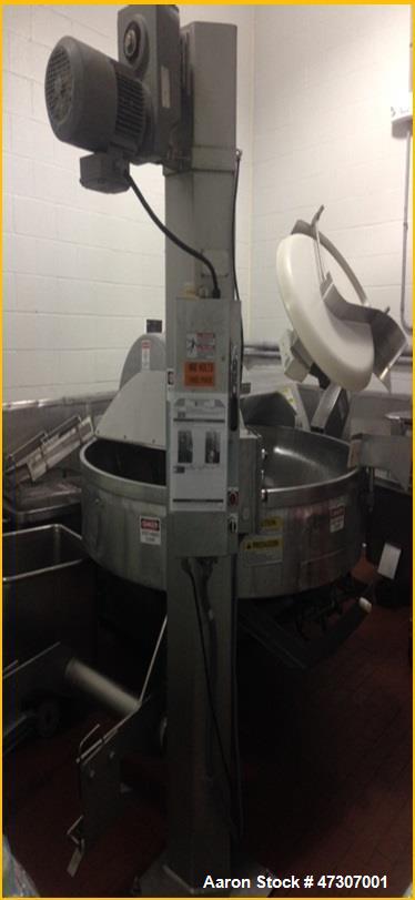 Used- Seydelmann Bowl Chopper, Model K750 Rash. 460 volts, 1800 rpm, 169 Amps. Includes spare set of blades and Afeco bin lo...