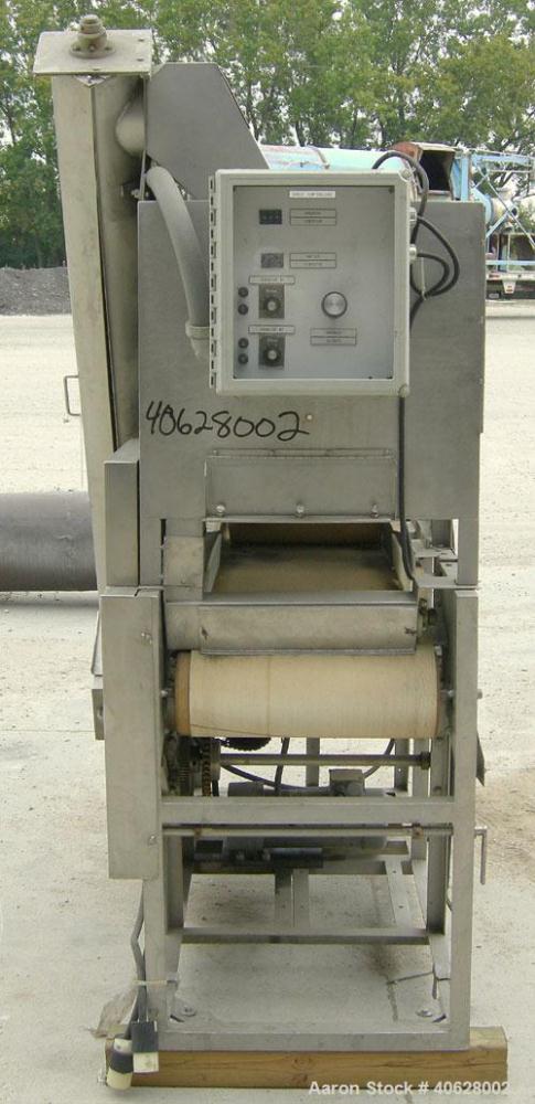 Used- Stein Breading Applicator, Model MC3, 304 stainless steel. Approximate breader capacity 30-50 pounds. 17'' wide x 45''...