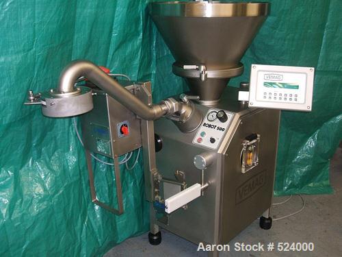 USED: Vemag meatballer robot 500, type 128/90. Includes PC878 controlpanel, Vemag single head meat/cheese baller type 821. Ready forimmediate production.