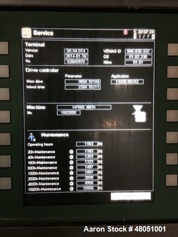 Used Vemag Vacuum Filling / Stuffer. Model HP15(E), USDA / Dairy design with 250 Liter, stainless steel, hopper, built in vacuum system. 5" Inlet/ inline grinder with automatic separating. Jacketed c...
