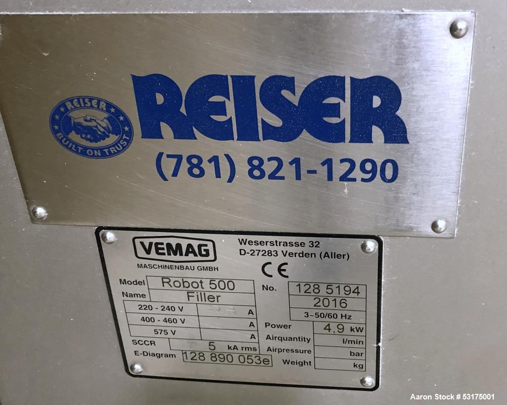 Pre-owned Vemag 500 Vacuum Stuffer with PC 878 Controls - 2016