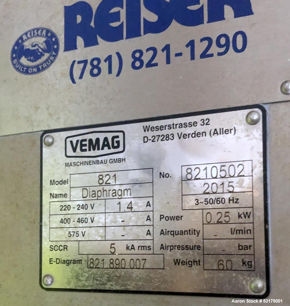 Pre-owned Vemag 500 Vacuum Stuffer with PC 878 Controls - 2016