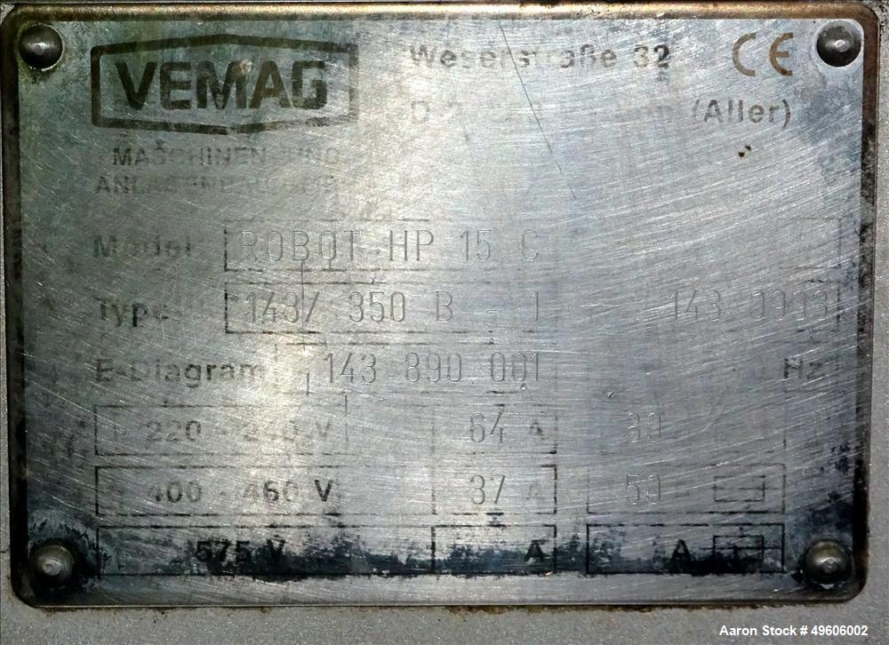 Used Vemag Double-Screw Vacuum Filler, Model ROBOT HP15C.