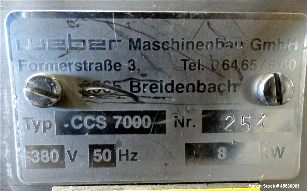 Used Weber Heavy Duty Circular Slicer, Type CCS7000