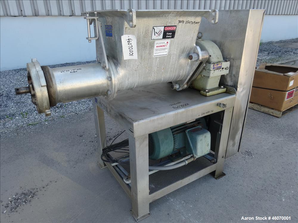 Used Weiler Meat Grinder, Model 878, Tin Plated.