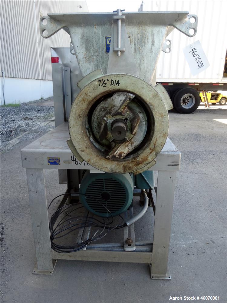 Used Weiler Meat Grinder, Model 878, Tin Plated.