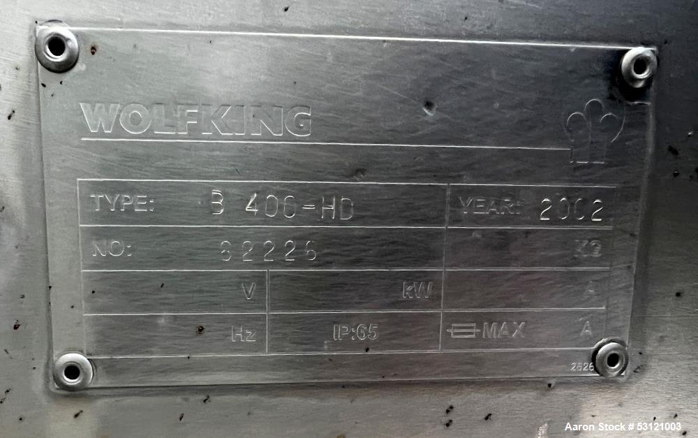Wolfking B400-HD Meat Grinder – 200 HP, 16” Screw, 14” Die Plate