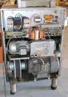 Used Handtmann Vacuum Filler, Model VF10-50, Code 65/25, Carbon steel. Top feed hopper with mixing arm, driven by a 0.55kw, 3/60/200 volt, 1700 rpm motor. Removable vane feeder driven by a 1.5/4.4kw,...