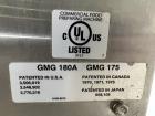 Used Hollymatic Mixer Grinder, Model 180A , 304 Stainless Steel construction. 225lbs Capacity hopper, #52 grinder head. Approximate 23-3/4