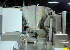 Used NuTEC Manufacturing Hydraulic Provatec 745 Patty Forming Machine. Approximately 15 to 65 strokes per minute, varies on portion size. Has hopper capacity of 400 pounds, usable mold plate area 16