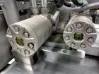 Used NuTEC Manufacturing Hydraulic Provatec 745 Patty Forming Machine. Approximately 15 to 65 strokes per minute, varies on portion size. Has hopper capacity of 400 pounds, usable mold plate area 16