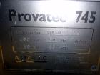 Used NuTEC Manufacturing Hydraulic Provatec 745 Patty Forming Machine. Approximately 15 to 65 strokes per minute, varies on portion size. Has hopper capacity of 400 pounds, usable mold plate area 16