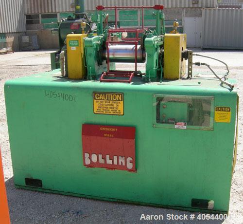 Used Bolling Horizontal Two Roll Mill