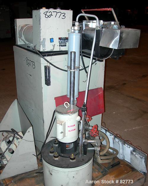 USED: C W Brabender horizontal two roll prep mill, model PM2000. (2) 4" diameter x 8" wide chrome plated cored rolls. Operating volume approx 250 ml. Adjustable end guides, (1) knee safety, (1) knife...