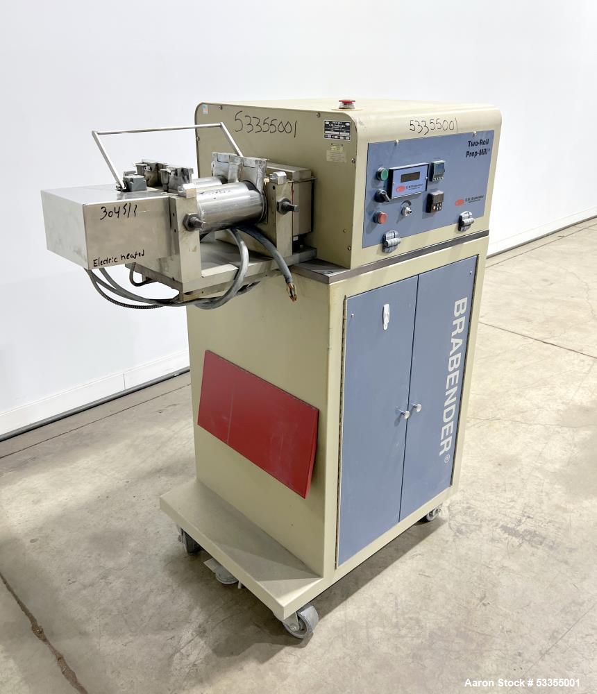 Brabender PME2002 Laboratory Two-Roll Prep-Mill