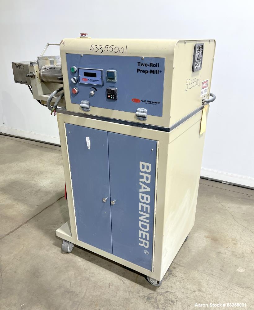 Brabender PME2002 Laboratory Two-Roll Prep-Mill