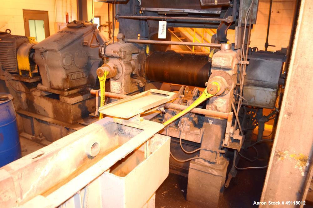 Used EEMCO Erie Machine & Manufacturing Horizontal Two Roll Mill
