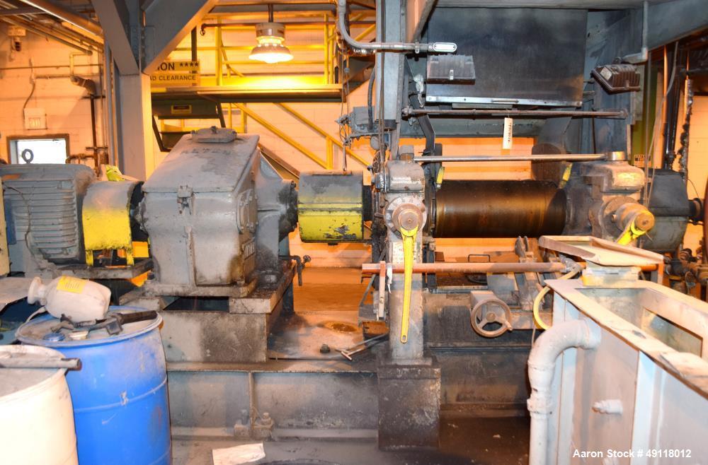 Used EEMCO Erie Machine & Manufacturing Horizontal Two Roll Mill