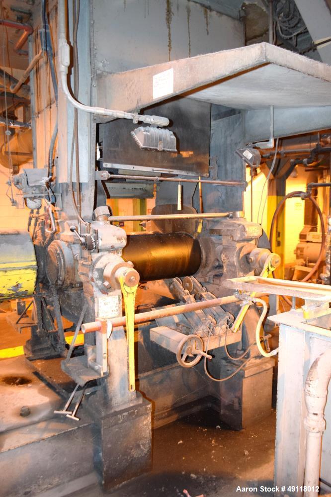 Used EEMCO Erie Machine & Manufacturing Horizontal Two Roll Mill