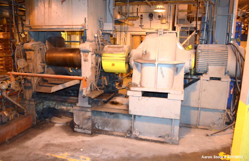Used EEMCO Erie Machine & Manufacturing Horizontal Two Roll Mill