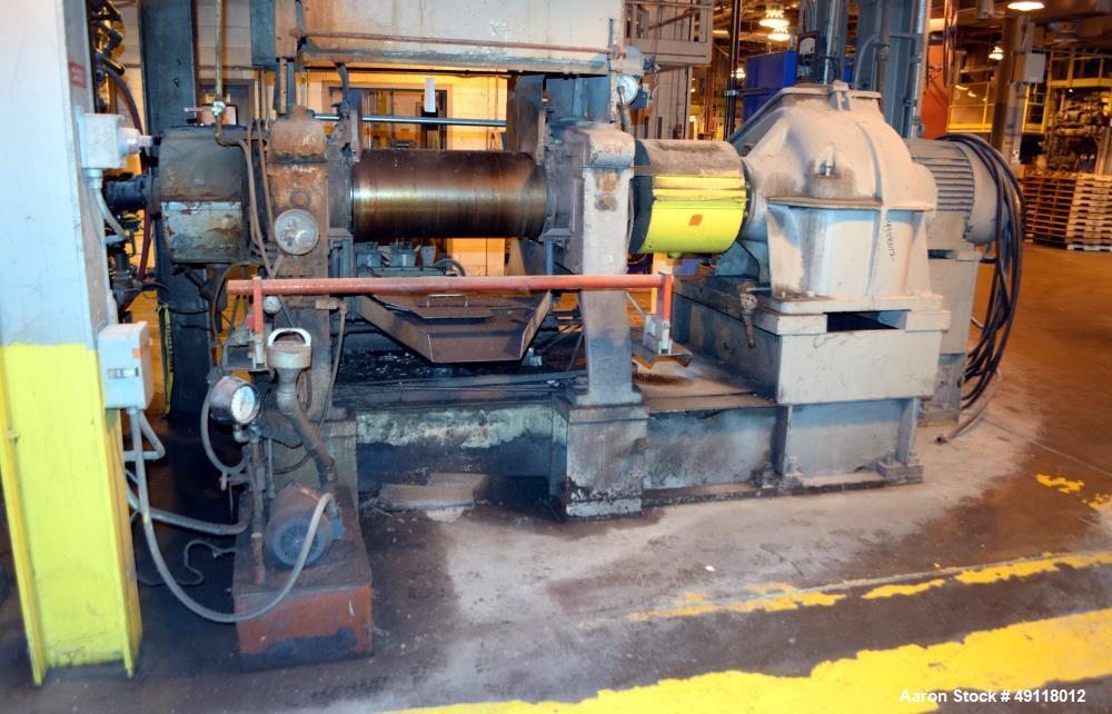 Used EEMCO Erie Machine & Manufacturing Horizontal Two Roll Mill