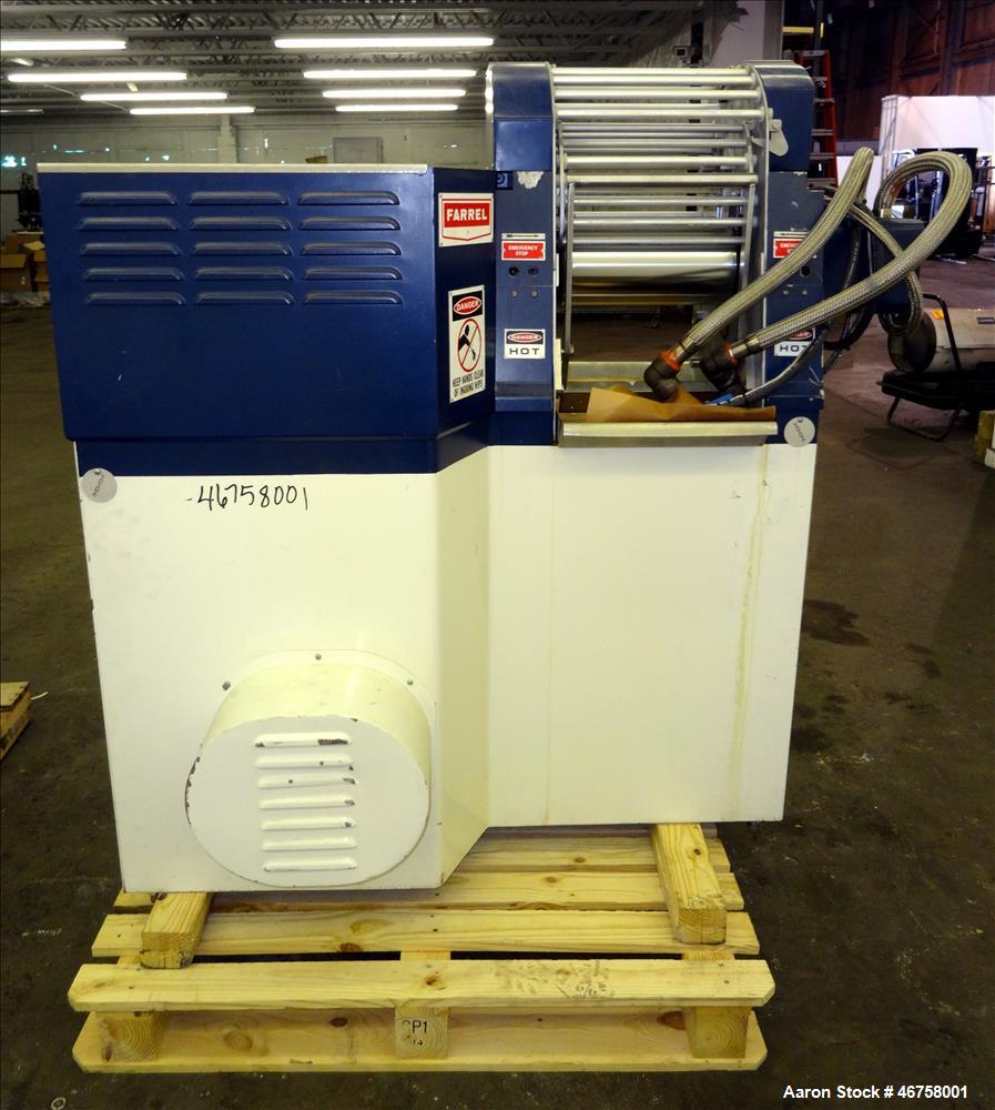 Used Farrel 2 Roll Mill and Hot Oil Heater