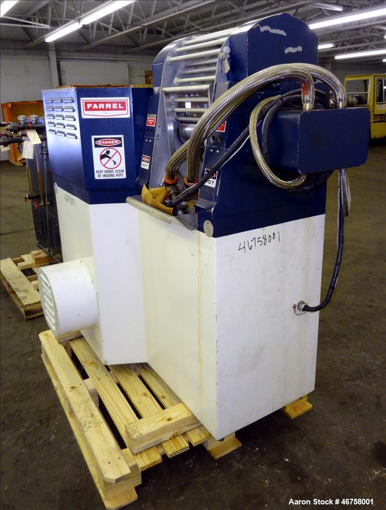 Used Farrel 2 Roll Mill and Hot Oil Heater