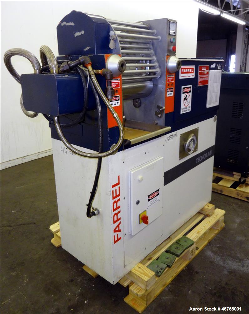 Used Farrel 2 Roll Mill and Hot Oil Heater