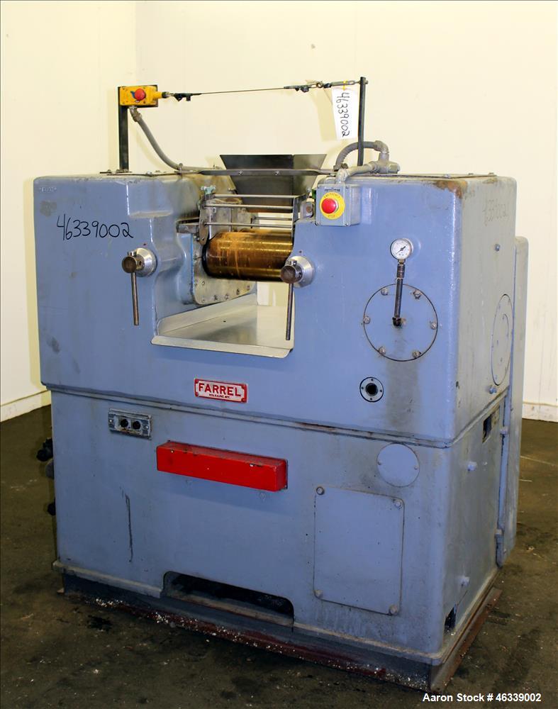 Used- Farrel Model F-521-AC Horizontal Two Roll Lab Mill