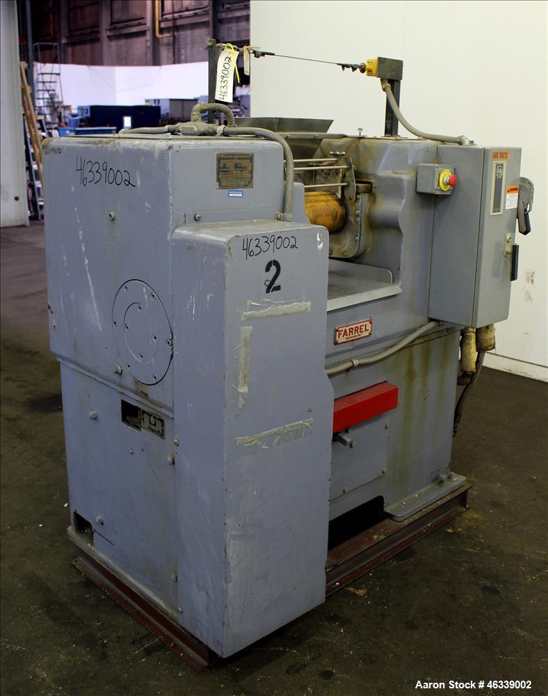 Used- Farrel Model F-521-AC Horizontal Two Roll Lab Mill